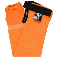 MCR Safety 9218OVT Cut Pro® Sleeve, 13-Gauge HyperMax® Hi-Visibility Orange, Adjustable Hook and Loop Bicep, 18 in L