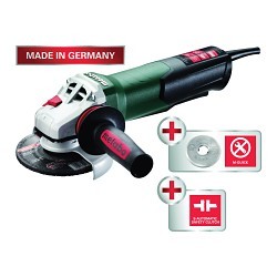 metabo® 600476420 Angle Grinder, 5 in Wheel Dia, 5/8-11 UNC, 110 to 120 VAC, Green/Black, Paddle Switch