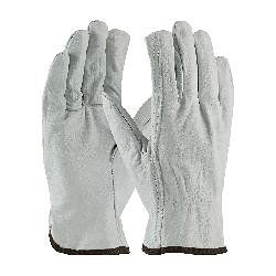 PIP® 68-105/S General Purpose Gloves, Drivers Glove, Small, #7, Top Grain Cowhide Leather, Natural, Straight Thumb Style, Unlined, Slip-On Cuff, Uncoated, Elastic Closure, 8.8 in Length