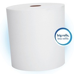 Scott® 01005 Essential™ High Capacity Hard Roll Towel, 1 Plys, Paper, White, 8 in W