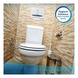 Scott® 07410 Toilet Seat Cover, 15 in W x 18 in D, Paper, White