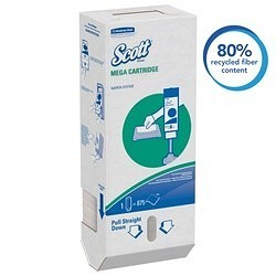 Scott® 98908 Mega Cartridge Napkin, 6.5 x 8.4 in Sheet, 1 Plys, White