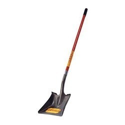 Seymour® 49432 S300 DuraLite™ Square Point Shovel, 9-1/2 in L x 11-1/2 in W, 43 in Handle Length, Fiberglass Handle