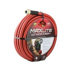 Swan®MAXLite™ Rubber+™ CELSGHW58050 Garden Hose, 5/8 in Nominal, 50 ft L, >400 psi Working, Rubber