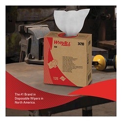 WypAll* 34790 X60 High Tech Disposable Wiper, Hydroknit*, White