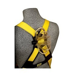 3M™ 1102000 Harness, Full Body, 420 lb, Repel Webbing Strap, Zinc Plated Steel Hardware, Navy/Yellow