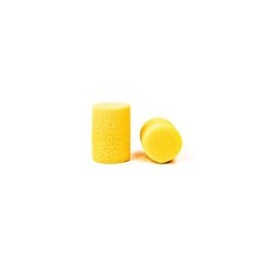 3M™ 247-310-1001 Ear Plug, 29 dB Noise Reduction Rating, Cylinder, Disposable/Reusable: Reusable, Universal, Yellow Plug, Uncorded Cord