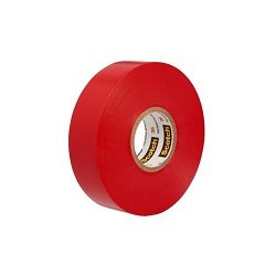 3M™ Scotch® 7000006094 Electrical Tape, 7 mil Thickness, Rubber Adhesive, PVC Backing, Red