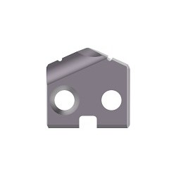 AME® 1C2ZA-0015 Spade Drill Insert, 15/32 in Dia, 3/32 in Thickness, Standard, Material Grade: C2, TiAlN, Manufacturer's Grade: K20