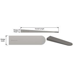 Ajax #882 Stock Wedge, 6 in Length, 1 in Width, 1/2 in Height, Carbon Steel