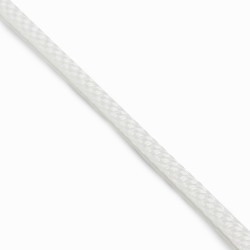 All Line DSB060-100N-1000 Rope, 3/16 in Dia, 100 ft Length, White, Solid Braid Nylon