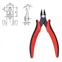 American Hakko Products CHP-170 Micro Cutter, 16 AWG, Flush Cut Type, Carbon Steel Jaw, Material Application: Copper and Soft Wire