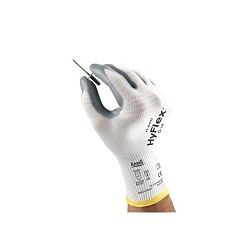 Ansell 11-800-10 Industrial Gloves, Mechanical Glove, Knitted, X-Large, #10, Gray/White, Knit Wrist Cuff, Foam Nitrile, Resists: Abrasion, Nylon