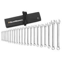 Apex® GEARWRENCH® 81916 Wrench Set, System of Measurement: Metric, 22 Piece, 17-32 mm, Polish Chrome