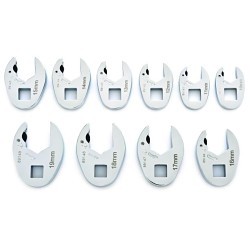 Apex® GEARWRENCH® 89119 Wrench Set, System of Measurement: Metric, 10 Piece, 10-19 mm, Polish Chrome