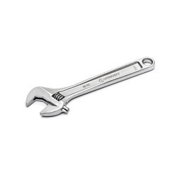 Apex® Crescent® AC210VS Adjustable Wrench, 0 to 1.312 in Wrench Opening, 10 in Overall Length, Alloy Steel Jaw, Meets or Exceeds ANSI Specifications Met, Yes Measurement Scale Included, Alloy Steel, Satin Chrome with Polished Face