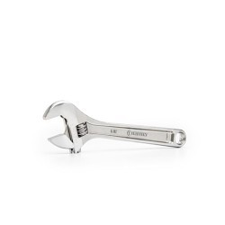 Apex® Crescent® AC28VS Adjustable Wrench, 0 to 1.125 in Wrench Opening, 8 in Overall Length, Alloy Steel Jaw, Meets or Exceeds ANSI Specifications Met, Yes Measurement Scale Included, Alloy Steel, Satin Chrome with Polished Face