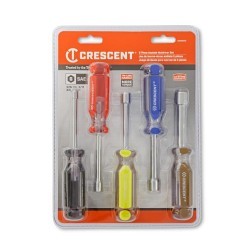 Apex® Crescent® CND5SAEN Nutdriver Set, Metric, 5 Piece, 3 in Overall Length