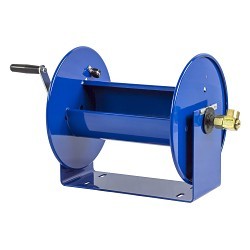 COXREELS® 112-3-100 Hand Crank Hose Reel, 100 ft Hose, 4000 psi, 5/8 in Reel Dia, 8 in Reel Width