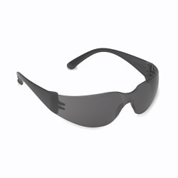 Cordova Bulldog EHB20S15 Safety Glasses, Anti-Scratch Lens Coating, Gray Lens, Single Wraparound, Black Frame, Polycarbonate Lens, Universal