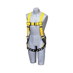 DBI/Sala 098-1102000 Harness, No Tangle, Universal, 420 lb, Polyester Strap, Yellow/Navy