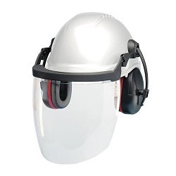 DELTA PLUS CU20LAB-WHITE Front Brim Hard Hat Kit, White