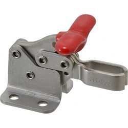 DESTACO 307-USS Manual Toggle Clamp, Stainless Steel, 350 lbf Holding, 0.87 in Height Under Arm, 0.28 in Dia, M8