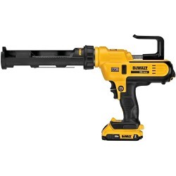 DeWALT® DCE560B Caulk Gun, Cordless, 10/300 oz/min, Black, Yellow