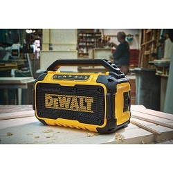 DeWALT® DCR010 Cordless Jobsite Bluetooth Speaker, Charge 12 or 20 V, 12V MAX*, 20V MAX* or FLEXVOLT® Battery, Bare Tool