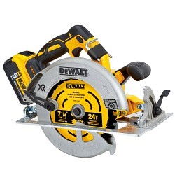 Stanley Black & Decker DeWALT® DCS570P1 Circular Saw Kit, 7-1/4 in Blade, 5/8 in, 20 V, 2 in Max at 45 deg, 2-9/16 in Max at 90 deg Cutting Depth, Lithium-Ion Battery, Yes Battery Included, Blade Side Right