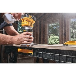 DeWALT® DCW600B 20V MAX* XR® Lithium-ion Battery Cordless Compact Router, 1/4 in Chuck, 16000 to 25500 rpm, Bare Tool