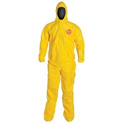 DuPont™ 251-QC127S-3XL Coverall, 3X-Large, Yellow, Tychem 2000