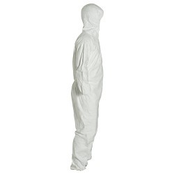 DuPont™ TY127S-2XL Coverall, 2X-Large, White, Flashspun HDPE, 30-1/2 in Inseam Length