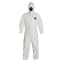 DuPont™ TY127S-2XL Coverall, 2X-Large, White, Flashspun HDPE, 30-1/2 in Inseam Length