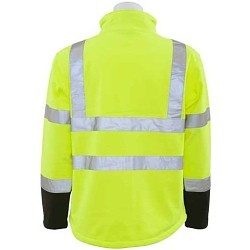 Jacket, Hi-Viz Lime/Black, Polyester, Resists: Water, 3X-Large