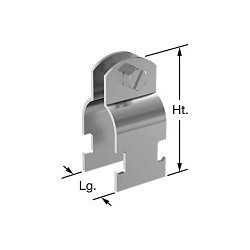 Empire 8200SS0300 Strut Mounting Clamp, 3 in Nominal, 600 lb, 3.5 Pipe in Outside Dia, T304 Stainless Steel