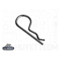 G.L.HUYETT™ BP-2107/D Spring Wire Bridge, Pin, 148 in, 2.563 in Overall Length, MB Spring Wire, Clear Zinc Plated
