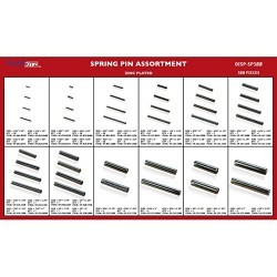 G.L.HUYETT™ DISP-SP300 Spring Pin, Assortment, Carbon Steel, Zinc Clear