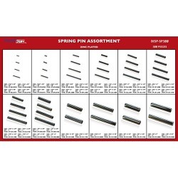 G.L.HUYETT™ DISP-SPM375 Spring Pin, Assortment, Carbon Steel, Plain