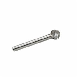 GARR GAR-62032 Rotary File/Burr, Ball Head Shape, 5/16 in Head Dia, Double Cut Type