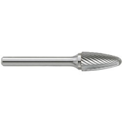 GARR GAR-64010 Rotary File/Burr, Radius, Tree Head Shape, 1/4 in Head Dia, 5/8 in Length of Cut