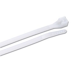 GB® 45-308 Cable Tie, 8 in Length, 0.17 in Width, 0.055 in Thickness, Nylon 6.6, Natural