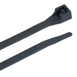 GB® 46-308 Cable Tie, 8 in Length, 0.17 in Width, 0.055 in Thickness, Nylon 6.6, Natural