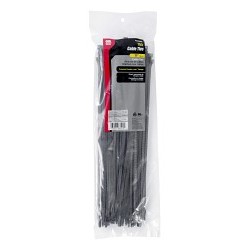 GB® 46-310UVB Cable Tie, 11 in Length, 0.17 in Width, 0.055 in Thickness, Nylon 6.6, UV Black