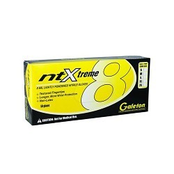 Galeton 7708PXL Disposable Gloves,  X-Large, #10, Nitrile, 11-3/4 in Length, 8 mil Thickness