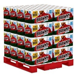 Georgia-Pacific Brawny® GPC441945 Paper Towels, Roll, Perforated, 2 Ply, Paper, White, 11 in Width