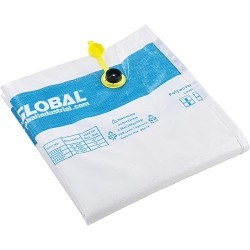 Air Bag, 66 in Length, 36 in Width, Polywoven, White