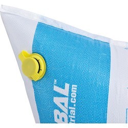 Air Bag, 66 in Length, 36 in Width, Polywoven, White