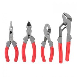 GreatNeck® 92048 Plier Set, 4 Piece, 6 in, 8 in Overall Length