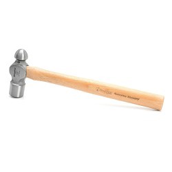 GreatNeck® BP32 Ball Pein Hammer, Ball Pein, 32 oz Drop Forged Steel Head, Hickory Wood Handle